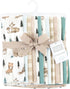 Hudson Baby Unisex Cotton Flannel Burp Cloths - Woodland Pals Design
