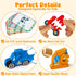 52 Vanmor Wooden Vehicle Alphabet Puzzle for Toddlers, Traffic ABC Letter Sight Words Matching Game with Blocks