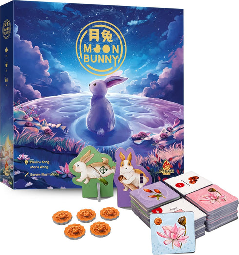 Hot Banana Games Moon Bunny Board Game Asian Folklore Inspired Strategy & Tile Placement |