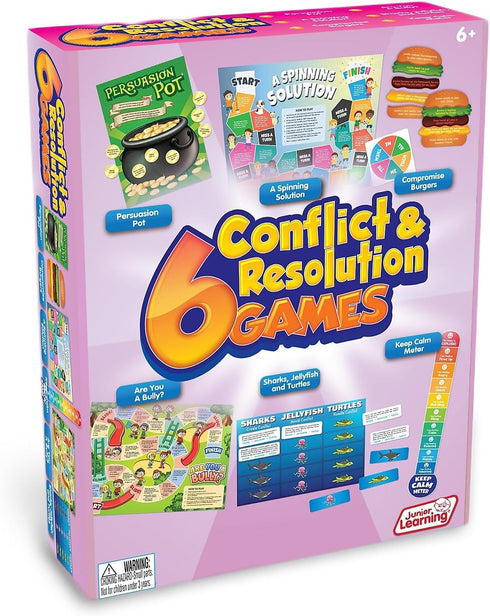 Junior Learning 6 Conflict & Resolution Games for Kids