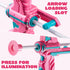 Set Set 9 3-12 JOYIN Pink Bow and Arrow for Girls, LED Light Up Archery Toy with Suction Cup Arrows, Target & Arrow