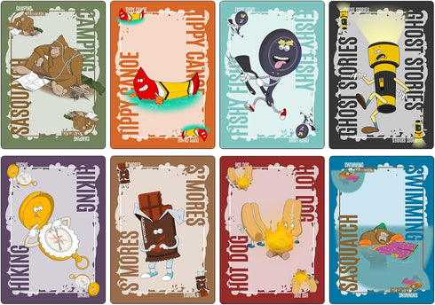 Camping with Sasquatch by Big Discoveries - A 128-Count Family Card Game with a Roar! Fun for Kids, Teens, Adults