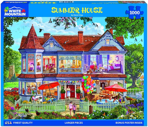 White Mountain Puzzles - Summer House - 1000 Piece Jigsaw Puzzle