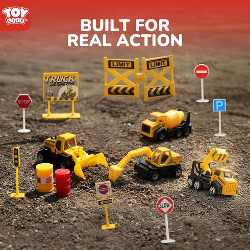 28 3-5, TOY Life PCS Construction Toys for boy Age Small Construction Vehicles, Sandbox Toy for Boys, Small