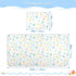 Yoogain 28" 52" Cooling Baby Washable Mattress x Breathable Crib Bumper Pads for Baby&Toddler Stars