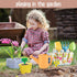 Set, 3 4 5 6 7 8 Kids Gardening Kids Gardening Tools with Watering Can, Shovel, Rake, Gloves, Waterproof Apron