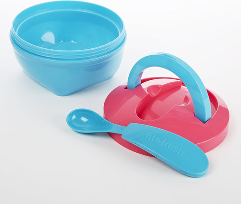 Fit & Fresh Kid's Spill-Proof Meal Container - 14 Ounce Capacity, Colors May Vary