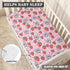 ZDCUSTOM 2 Packs Strawberry Koala Print Changing Pad Cover for Baby Boys Girls, Soft Polyester Fabric Diaper Chane