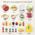 Playset Set, Set, Golray Play Kitchen Accessories, Pretend Cooking for Kids with Pots and Pans Cooking Utensils Toys