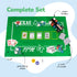 Set 2 Gamie Texas Holdem Poker Game - Includes Holdem Mat, Card Decks, Chips, Chip Holder and Tin Storage Box - Fun