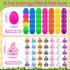 36 Pack Easter Eggs Fillers with Bunny Plush, Easter Basket Stuffers with Toys Inside Filled Mini Stuffed Animals