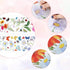 Zonon 64 Pcs Flowers Butterflies Wall Decals - Chrysanthemums Dragonflies Botanical Peel and Stick Art for Nursery Decor