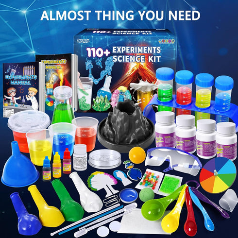 JOPSHEEN 110+ Science Experiments Kits for Kids, Volcano Eruption, Chemistry Set, STEM Activities Toys Gifts