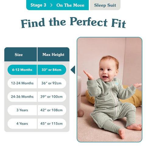 (6-12 3.5TOG Love to Dream Extra Warm Baby Sleep Suit Mo), Super Soft Temp Regulating Sleeping Sack, Warm Wearable