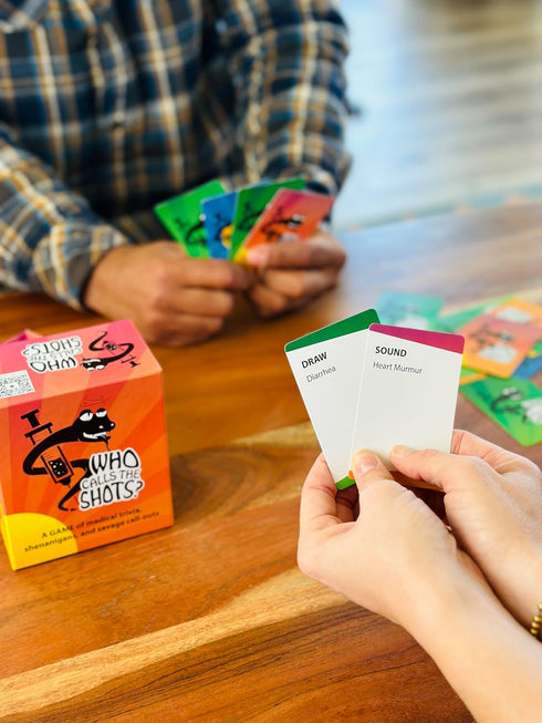 Generic 2024, Who Calls The Shots? Fun Card Game for Nurses, Medical Professionals, and Adults - Nurse Gifts