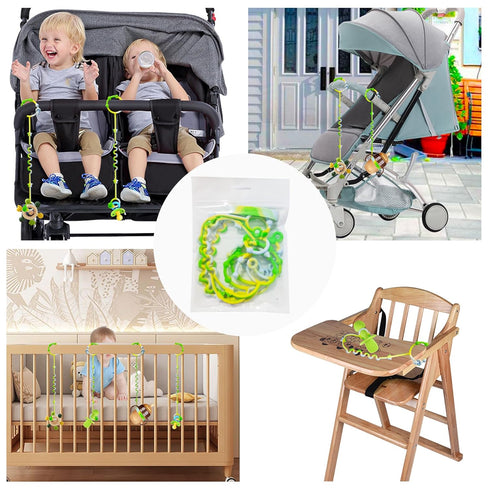 RTMOK Silicone Pacifier Clip for Baby Gear - Versatile Attachment for Car Seats, High Chairs, Strollers, and More