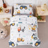 Set, 4 Sets Set PERFEMET Car Printed Toddler Comforter Pieces Toddler Bedding for Boys, Reversible Tractors Pattern