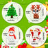 Woplagyreat 4 Packs Backpack Sets PCS Christmas Pop Keychain Toys,Kids Toddler Small Gifts Fidget Sensory Toy