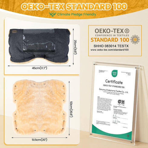 Cozy Orzbow Faux Sheepskin Stroller Gloves with Phone Pockets, Winter Extra Thick Mittens for Baby Stroller, & Warm