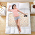 siphylline 52" 34" Cream Playful Lambs Extra Large Resuable Changing Pad Covers Water Resistant Diaper Changing Pad