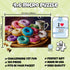 MicroPuzzles “Coffee & Donuts” 2-Pack Mini Puzzles for Adults, 150 Piece, Compact 4” x 6”