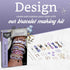 Craft Crush Bracelet Making Kit (Lilac) - Friendship Bracelet Maker Set - DIY Craft & Jewelry Making Kit for Kids, Teens, Tweens & Adults - Makes 8 Bracelets by Craft Crush