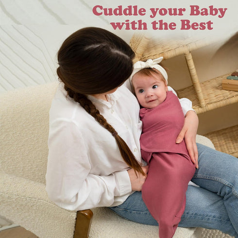 4-Pack 0-3 Cozy Bublo Baby Swaddles for Newborns Infant Swaddles Months Adjustable Swaddle Sleep Sack with Zipper Soft