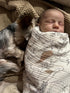 100% Set 2, 47" 47", Crane Baby Cotton Muslin Swaddle Blankets, Ezra Woodland Animal, Baby Swaddle Blanket, of x