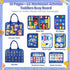Busy Board Montessori Toys for 1-6 Years Old - Sensory Learning Toys with 10 Pages and 32 Activities for Toddlers