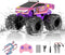 Amphibious Remote Control Car, 1:18 Pink Monster Truck Toys for Girls RC