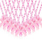 XunYee 48 Pcs Baby Shower Pacifier Necklace Cute Feet Acrylic Pacifiers Necklace