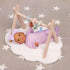 3 14-inch 2 Set LullaBaby Play Gym Hanging Toys Baby Doll Accessories Pretend Play Kids Ages & Up Doll Playmat