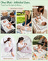 Baby Portable Diaper Changing Pad - Waterproof & Wipeable Changing Mat with PU Leather - Soft Comfortable - Foldable