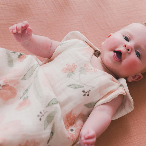 28w 52h 9d Crane Baby Fitted Sheet, Soft Cotton Fitted Sheet for Cribs and Nurseries, Beige Copper, x x