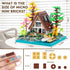 A-Frame Cabin Building Set - Medieval Forest Cabin House Micro Building Block Set for Adults and Teens (2688 Pcs)
