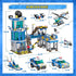 WishaLife City Police Station Toy Building Set - Police Car, Helicopter, Boat, Prison, Fun Gift for Kids 6+