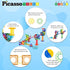 60 Set Playset PTG60 PicassoTiles Marble Run Piece Race Track Magnetic Tiles Magnet Building Block Educational