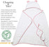 Set Set) Channing & Yates Premium Boutique Hooded Baby Towels and Washcloth - Organic Viscose Made from Bamboo Baby