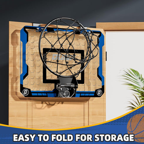 Indoor Basketball Hoop for Kids, Over The Door Mini Hoops with 4 Balls, Sport Toys Gifts for Ages 5-12