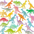 96 Piece Glow in Dark Mini Dinosaur Toy Set(24 Style), Plastic Realistic