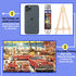 Small Jigsaw Puzzles for Adults, 150 Pieces Vintage American Illustration Mini Puzzles, 3 Pcs with Mini Easel