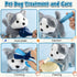 22Pcs Playset 3 4 5 6+ Dog Toys for Kids Vet Doctor Kit,Walking Barking Electronic Interactive Husky Dog