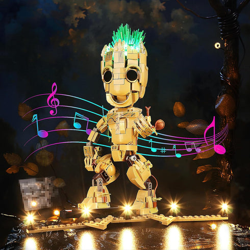LED Lighting for Lego I am Groot 76217, Light Kit Compatible with Lego Model Set (Music Version)