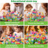 184Pcs Flower Garden Building Toys for Girls Age 3-7, Upgrade DIY Stacking Toys, STEM Educational Toddler Toys