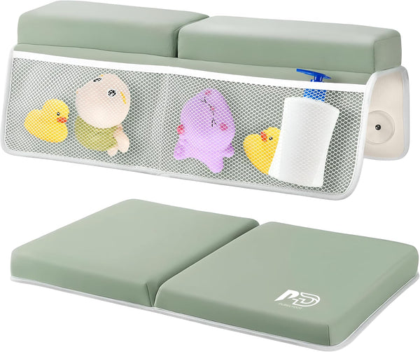 PURELYDOT Comfortable Baby Bath Kneeler & Elbow Rest Pad Set Extra Thick Foam