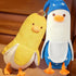 PEACH CAT Cute Long Banana Duck Plush Pillow Toy, 19.7" Duck Plushie with Nightcap for Kids