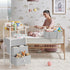 3In1 Modanais Baby Diaper Caddy Organizer Cart with Drawers - Rolling Storage Cart with Wheels, Removable Diaper Caddy