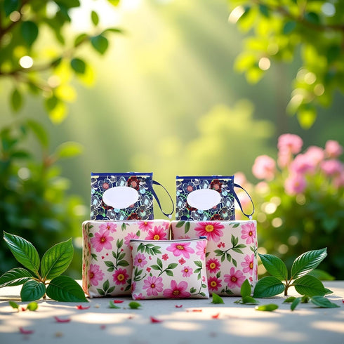 Galepromot 2Pcs Products(18cm*14cm) Wet Wipe Dispenser, Portable Refillable Wipe Holder, Reusable Lightweight Wipes