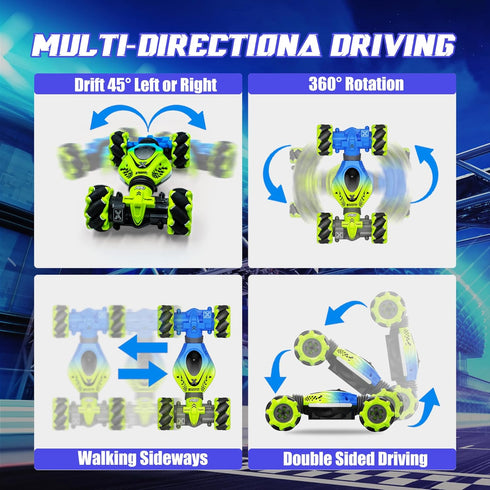 6-12 4WD 360 Gesture RC Car for Boys Girls Year Remote Control Car Rotate Off-Road Drift Hand Controlled Twist Cars