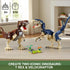 QUENTINAG Sets 910PCS, 6+ Dinosaur Toy Building Build Mighty T.rex & Velociraptor, Dinos World Building Kit for Boys